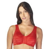 Carole Martin Full Freedom Front Closure Comfort Bra - Red