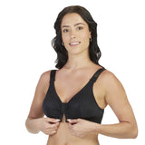 Carole Martin Front Adjustable Comfort Bra  - Black