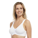 Carole Martin Adjustable Wirefree Front Closure Cotton Comfort Bra