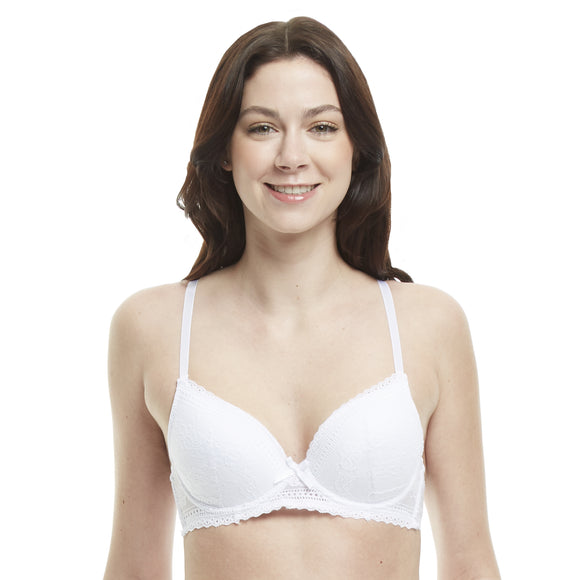 Underwire Push-Up Bra with Full Coverage and Padded Cups with Lace Det –  Carole Martin USA / Nuvatek Distribution Corp