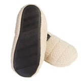 Beige Man Sherpa Scuff Slip-on Slippers Bench Brand Padded Non-skid Rubber Sole