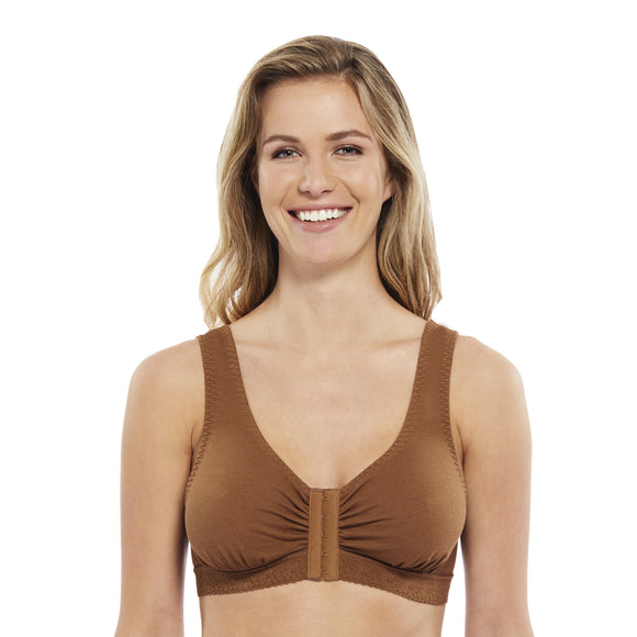 Carole Martin Front overlap with dual crossover hook and eye closure  Comfort Bra - Style 7306 