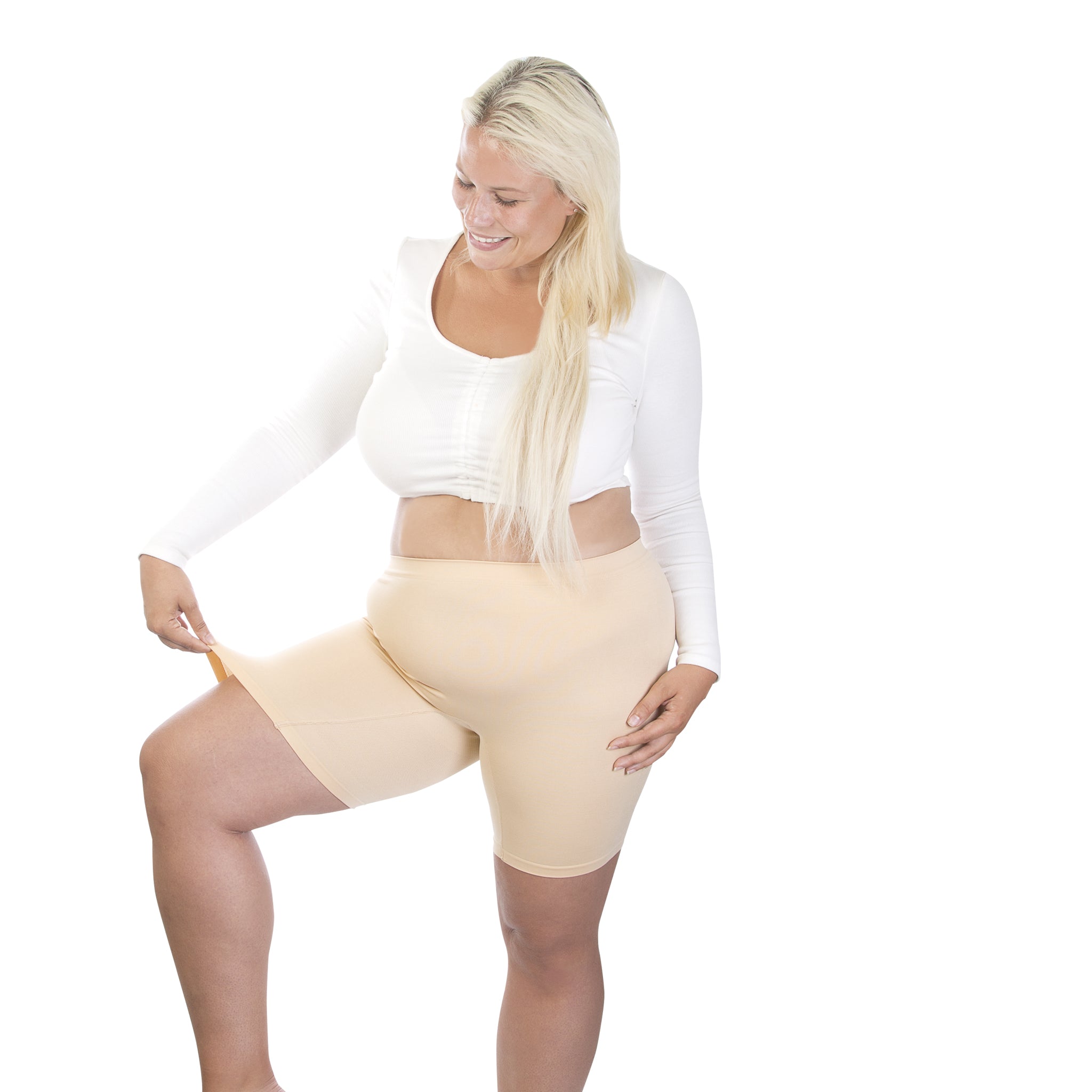 Anti-Chafing Slip Shorts Miracle Thigh Non-Binding Shapewear – Carole  Martin USA / Nuvatek Distribution Corp